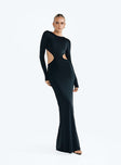 product Princess Polly Asymmetric Neckline  Heuston Backless Maxi Dress Black