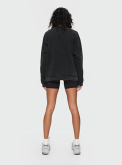 Fearlessness Activewear Crew Neck Sweatshirt Black