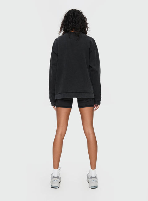 Fearlessness Activewear Crew Neck Sweatshirt Black