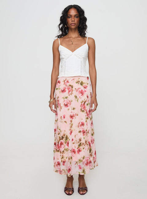 front view of model wearing Princess Polly Rusha Cami Top White Sleeveless V-Neck 