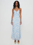 product Princess Polly V-Neck  Emily Maxi Dress Blue Floral