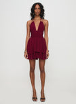 Bonfire Romper Burgundy