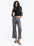 product Princess Polly High Waisted Pants  Shaw Pants Grey