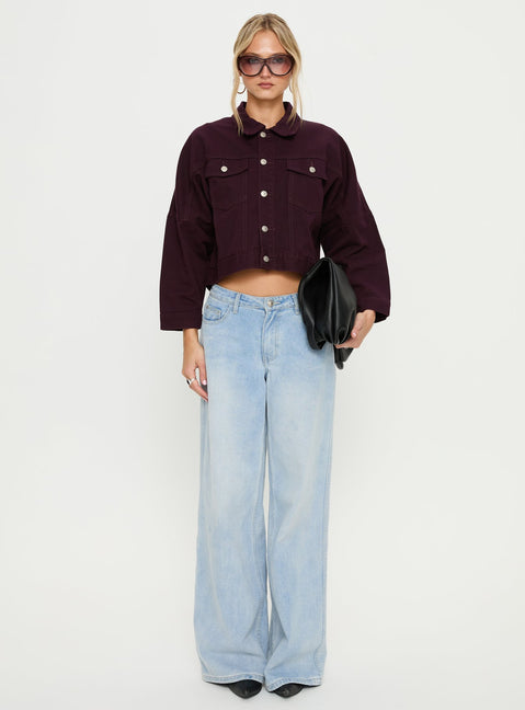 Hughes Denim Jacket Currant