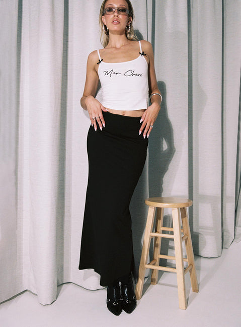 product Karley Low Waist Maxi Skirt Black Princess Polly  Maxi 