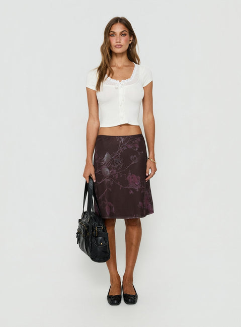 Kaliyah Layered Button-Down-Top Creme