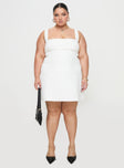 Bombshell Mini Dress White Curve