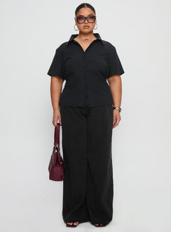 Arnica Top Black Stripe Curve