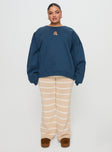 Sleepy Bunny Crewneck Jumper Navy Curve