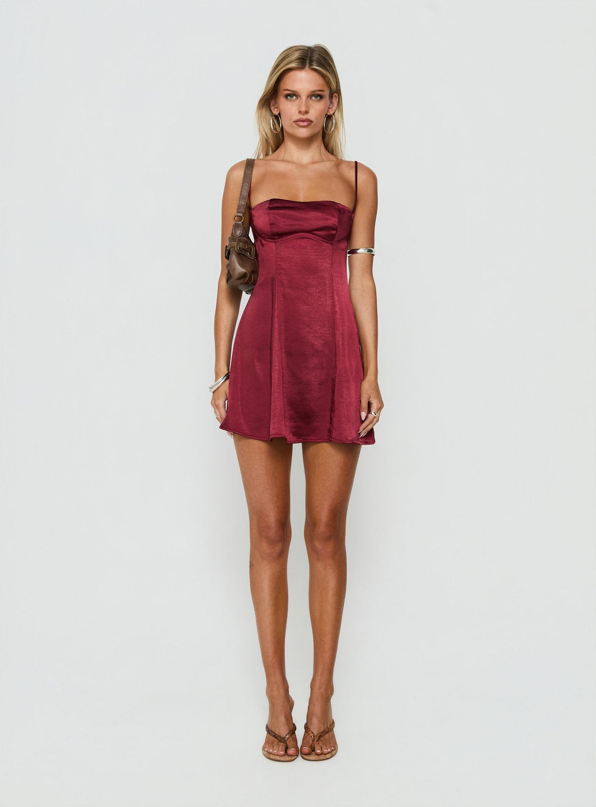 Easy To Love Mini Dress Burgundy