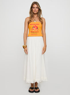 Empress Of Love Maxi Skirt White