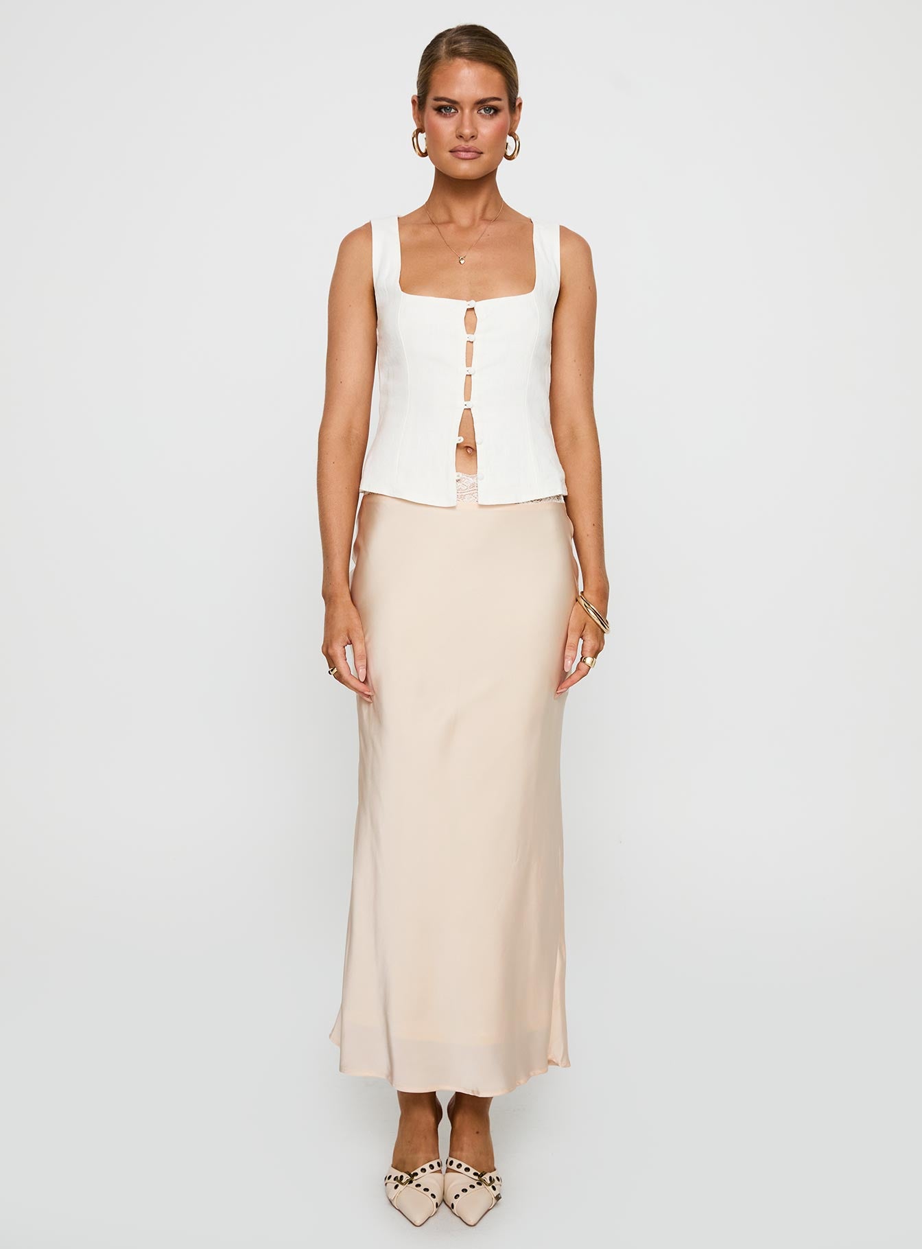 The Charmaine Maxi Skirt Cream