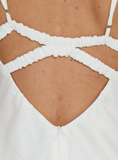 Makaia Balconette Maxi Dress White