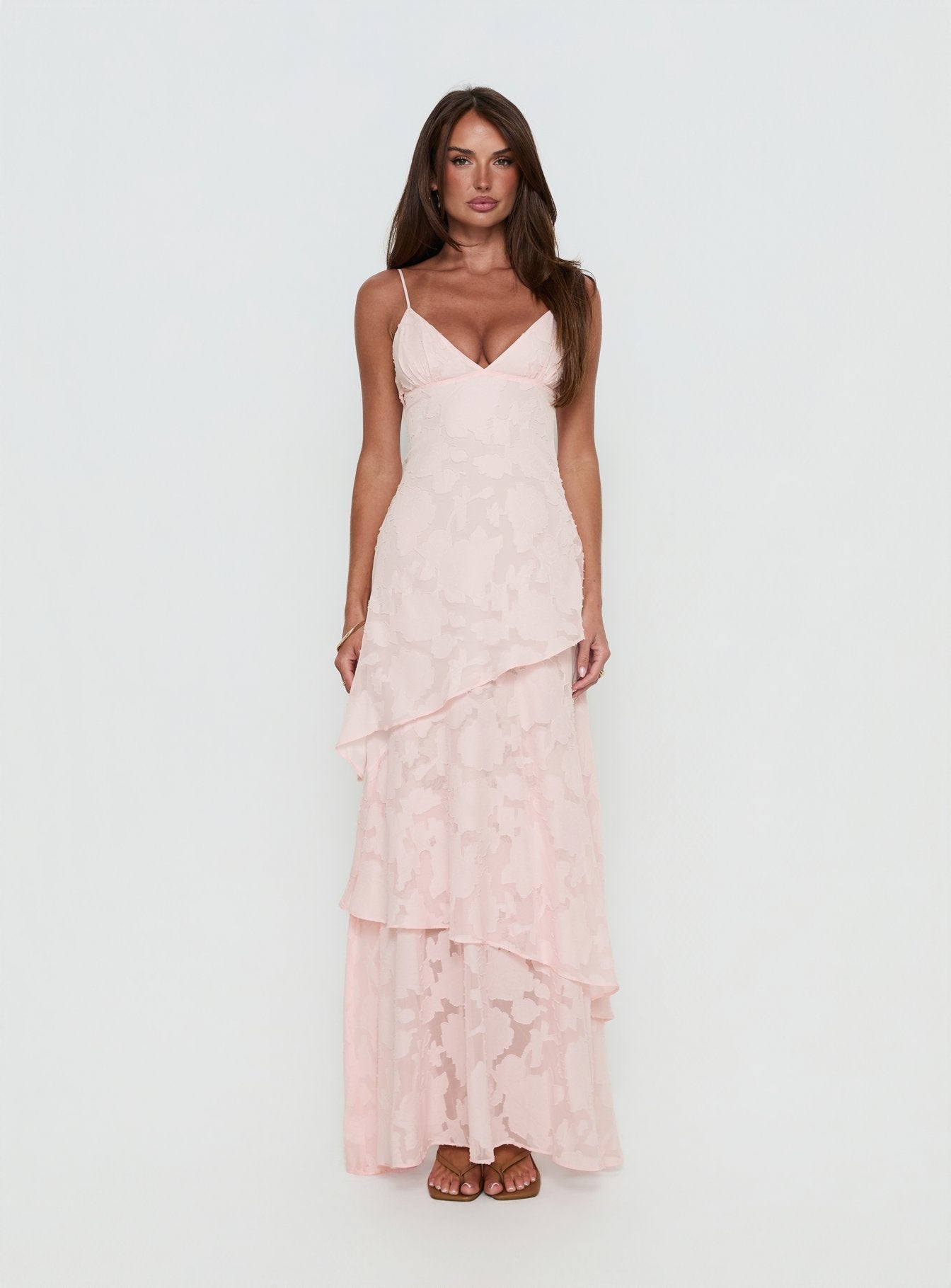 Lyricah Tiered Tie Back Maxi Dress | Princess Polly Lyricah Tiered Tie Back Maxi Dress | Princess Polly