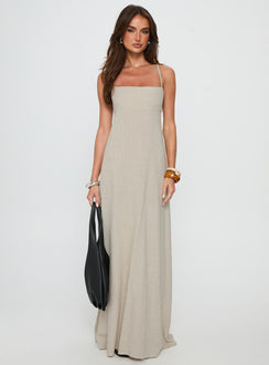 Solie Tie Back Maxi Dress Natural