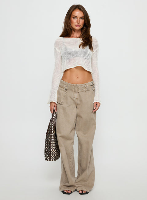 Cafe Pari Sweater White