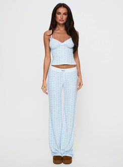 Lullabies Pointelle Sleep Pant Blue