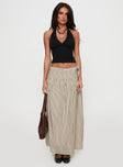   front view of model wearing Princess Polly Antheia Maxi Skirt Multi Maxi 