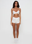 Slumber Pointelle Sleep Bralette White