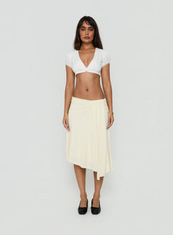 Delliah Micro Crop Top White