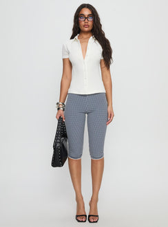 When You Sleep Short Sleeve Top White