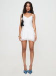 Meliodas Ruffle Mini Dress White