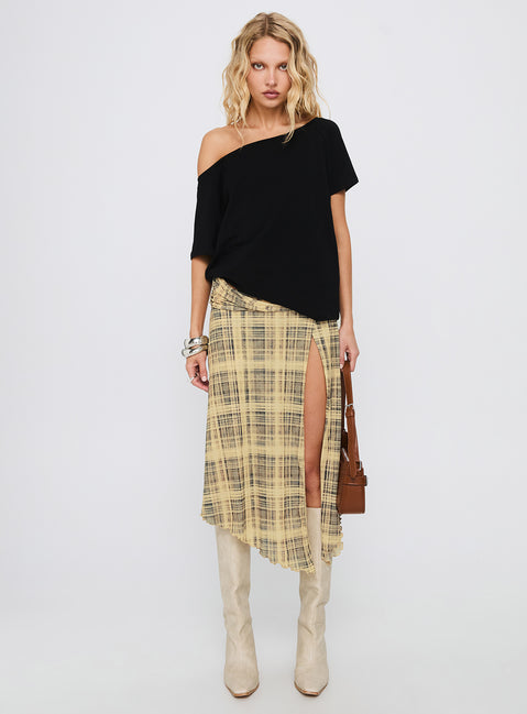 Icon Baby Off Shoulder Top Black