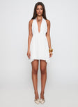 Saddler Mini Dress White