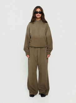AT Fleece Baggy Sweatpant Washed Olive