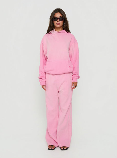 AT Fleece Baggy Sweatpant Washed Pink