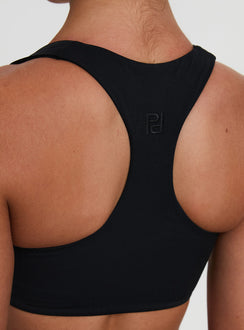 Pulse Active Halter Crop Black