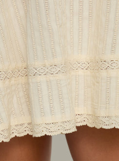 Gypsea Strapless Swing Mini Dress Butter Yellow