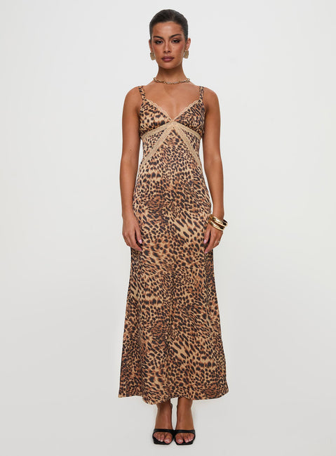 Sanctuary Maxi Dress Leopard