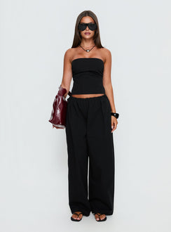 Twilight Strapless Top Noir