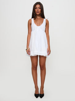 Nelty Mini Dress White