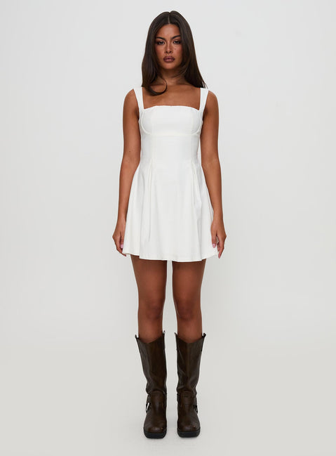 Xanthus Mini Dress White