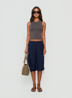 Riyah 3/4 Low Rise Nylon Trousers Navy