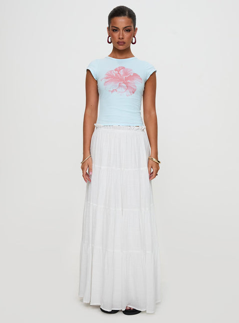 Mya Maxi Skirt White
