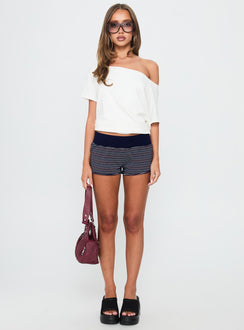 Keirie Jersey Short Blue Stripe