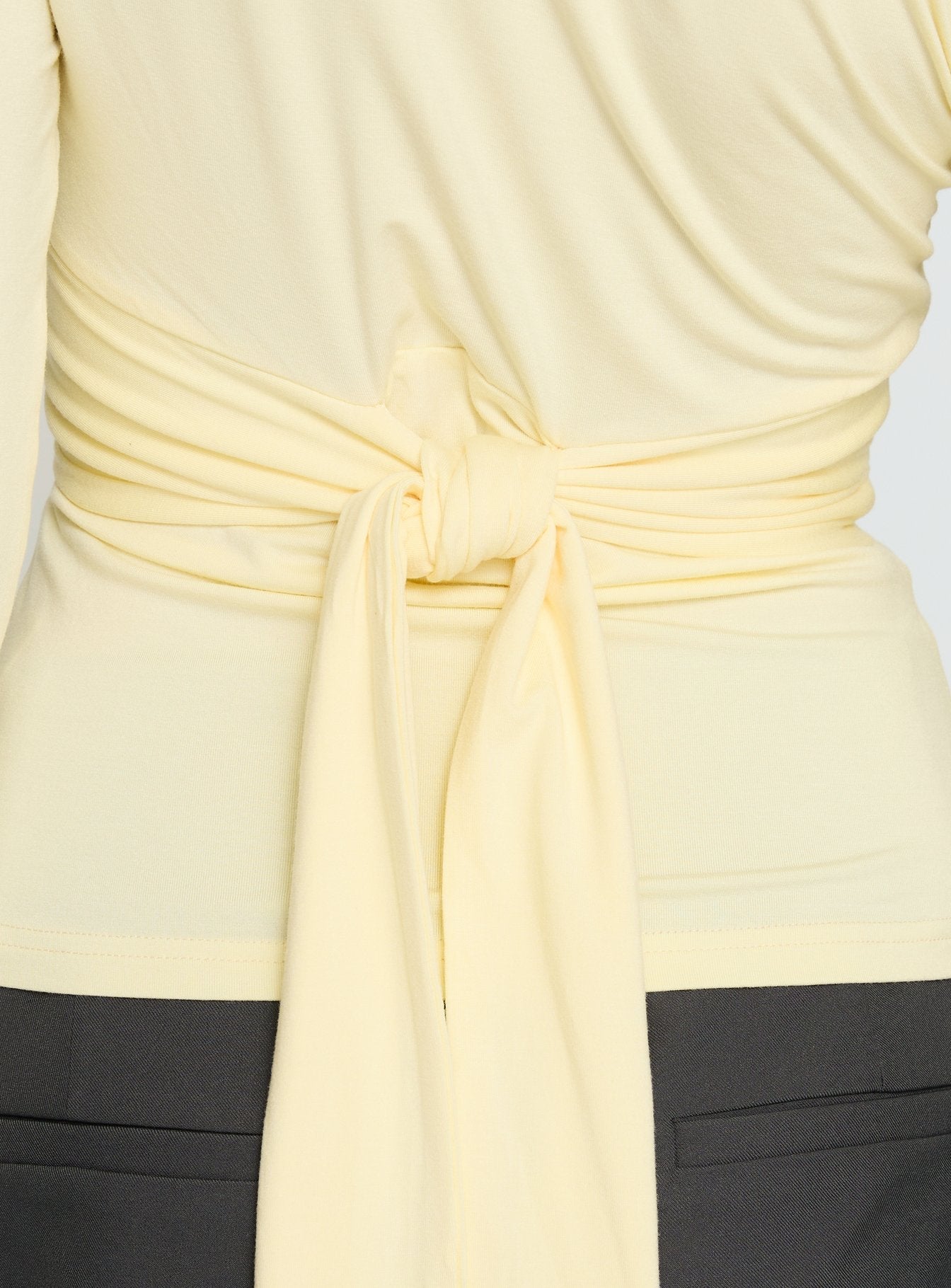 Madelon Langarm-Wickel-Top Butter