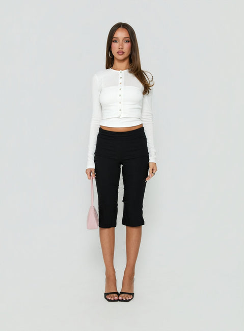 Kishie Layered Cardigan Top White