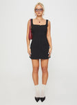 Zamie Mini Dress Black