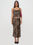 Enigmatic Maxi Skirt Leopard