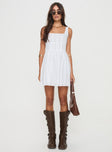 Lorinda Mini Dress White Petite