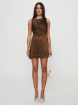 Rosabella Mini Dress Brown