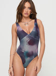 front view of model wearing Princess Polly Apatow Bodysuit Multi Sleeveless 