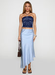 Resistance Asymmetrical Maxi Skirt Blue