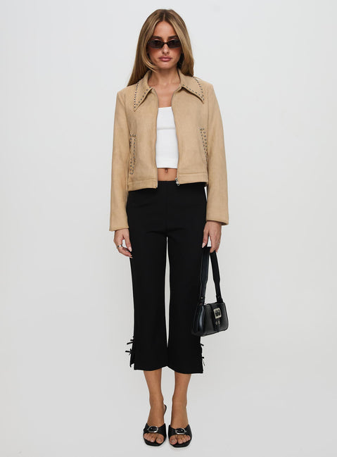 Hurleigh Faux Suede Jacket Brown