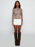 Houdini Eyelet Mini Short White