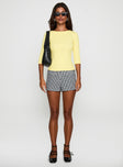 Elaia 3/4 Sleeve Top Yellow